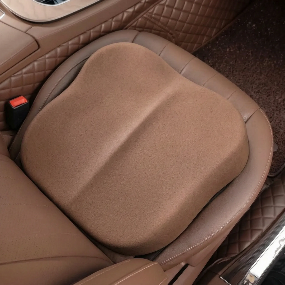 Wedge Car Seat Cushion with Memory Foam for Better Driving Visibility and Posture Support | Thomler