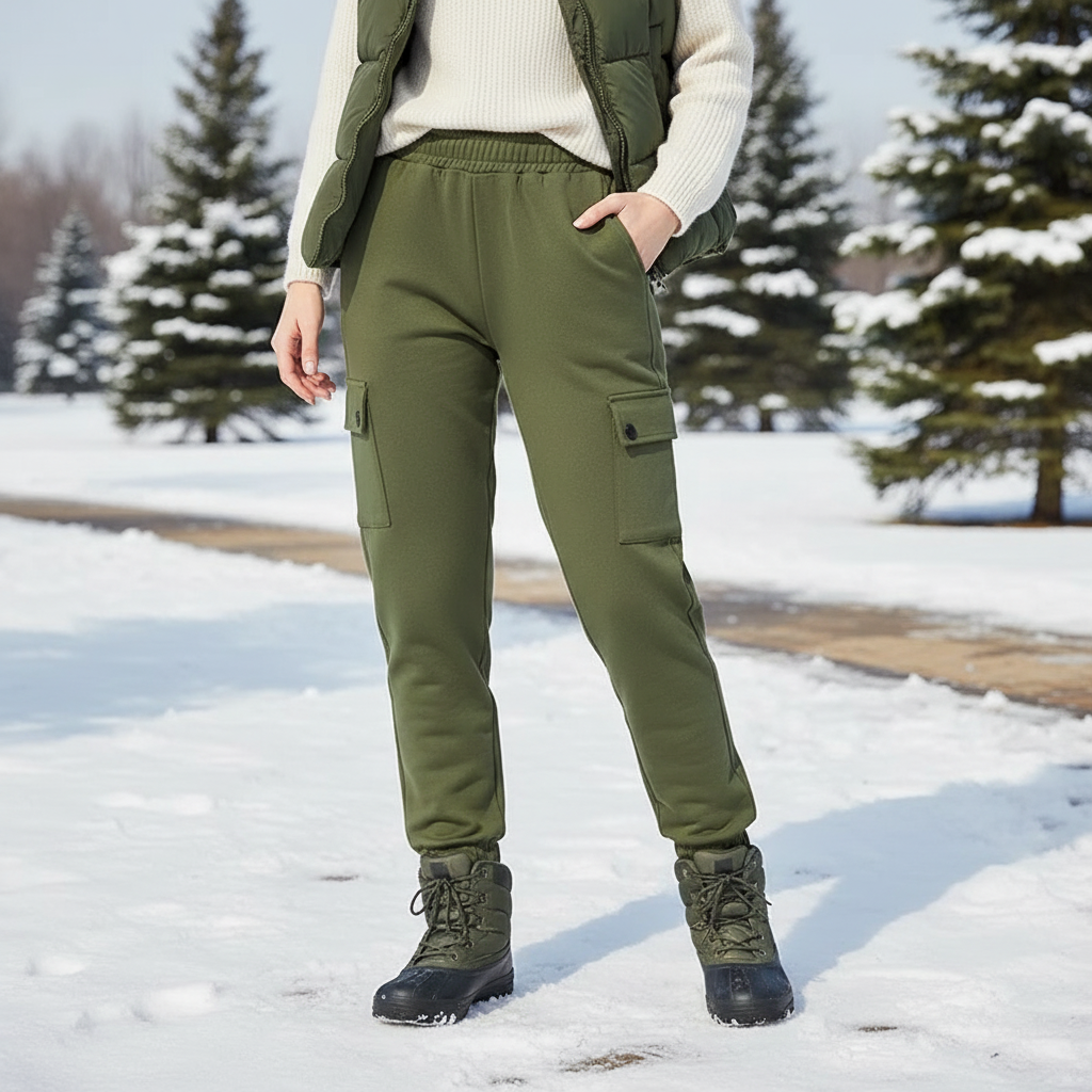 Insulated Snow Pants for Kids with Fleece Lining – Waterproof Shell, Elastic Waist & High-Rise Fit for Boys & Girls – Outdoor Trousers | Thomler