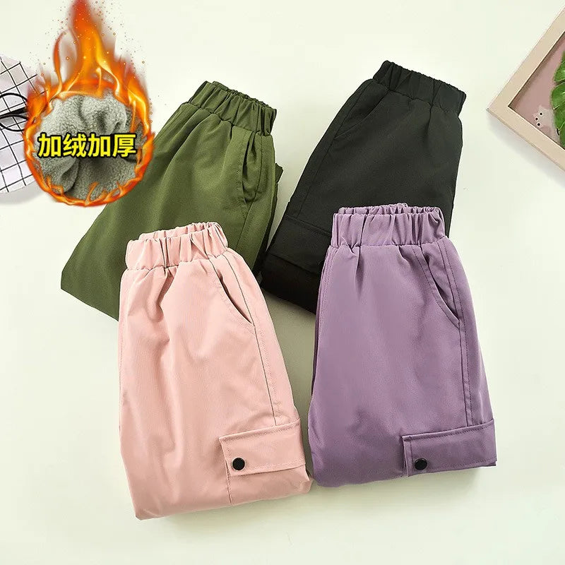 Insulated Snow Pants for Kids with Fleece Lining – Waterproof Shell, Elastic Waist & High-Rise Fit for Boys & Girls – Outdoor Trousers | Thomler