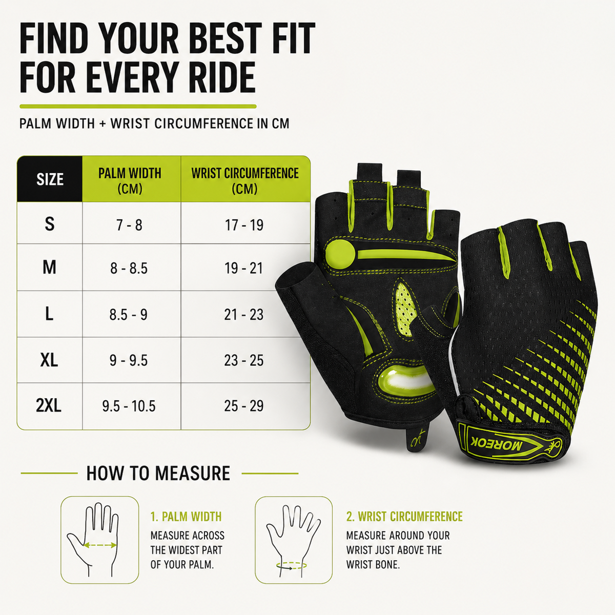Fingerless Padded Cycling Gloves with Gel Palm Protection & Breathable Mesh for Road & Mountain Biking | Thomler