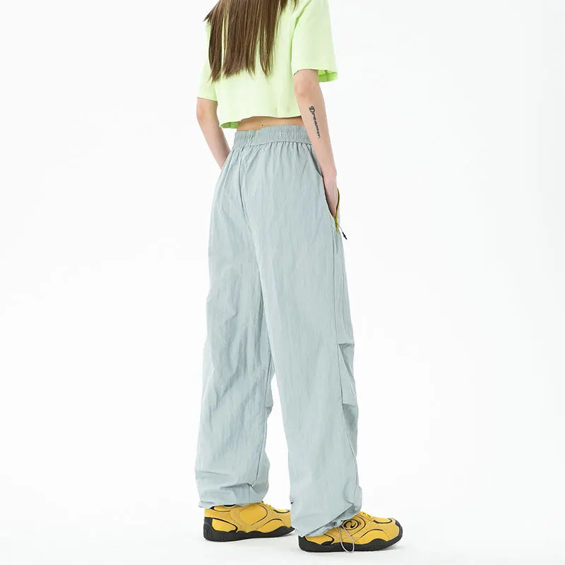 Women's Water-Resistant Wide-Leg Hiking Pants with Adjustable Waist & Cuffs for Outdoor Adventures | Thomler
