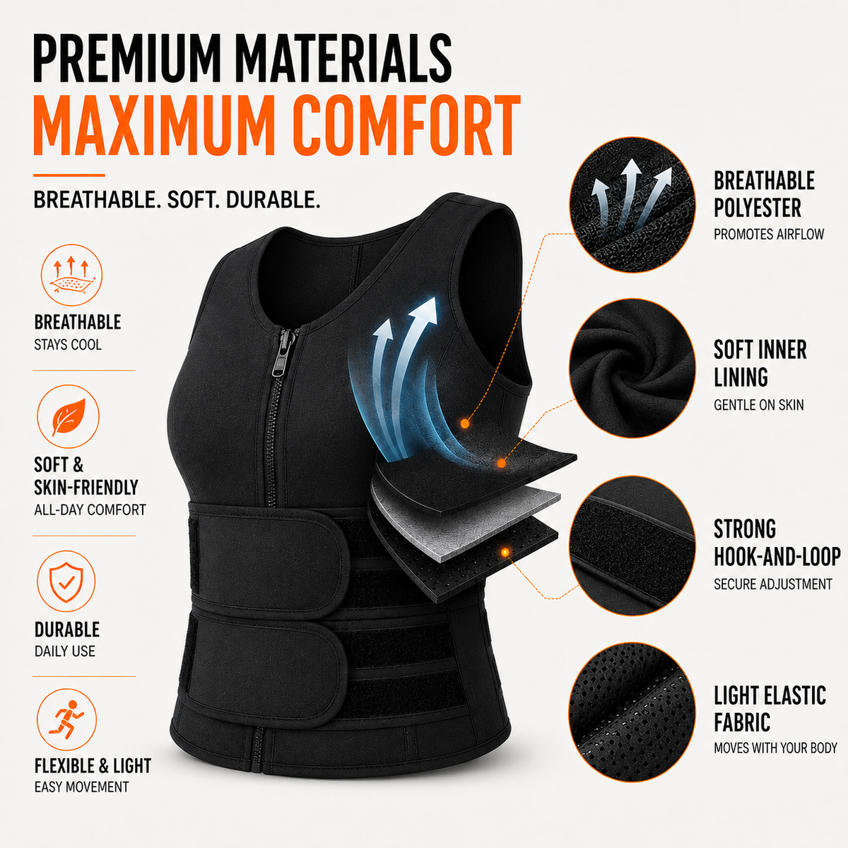 Adjustable Upper Body Support Vest for Shoulder Alignment and Spinal Relief – Breathable Neoprene Design for Daily Wear | Thomler