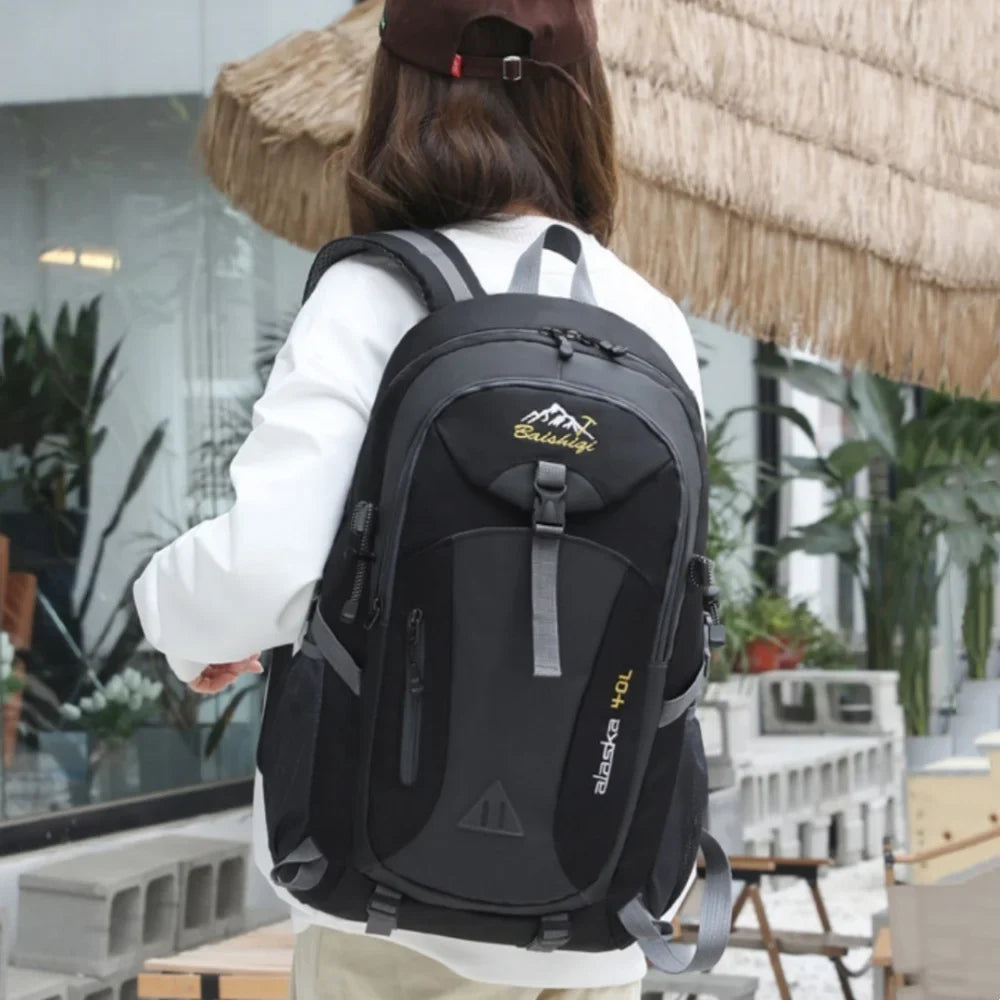 40L Outdoor Backpack with Padded Mesh Panels & Adjustable Straps for Hiking and Travel | Thomler