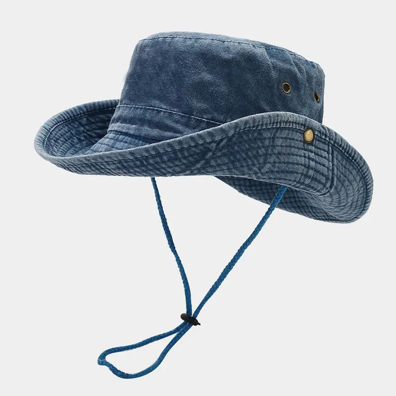 Unisex Cotton Bucket Hat – All-Season Sun Shade for Men & Women, Lightweight Travel & Outdoor Headwear in Classic Colors | Thomler