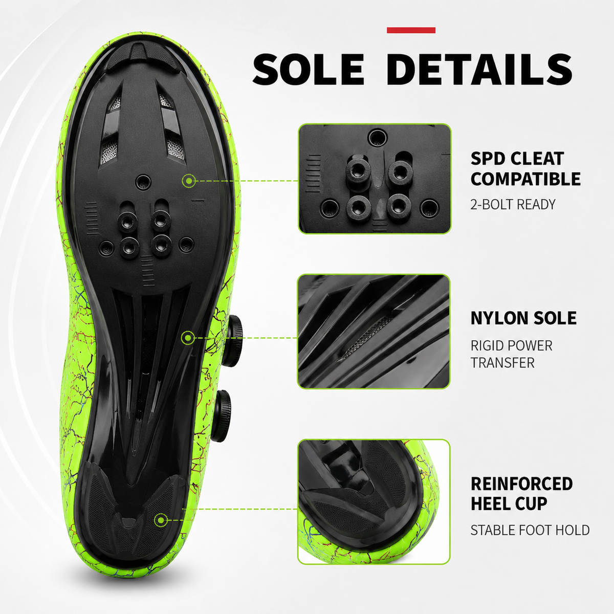 Clipless Road & MTB Bike Shoes with Rotary Dial Adjustment for Men & Women – SPD Compatible Cleat System | Thomler