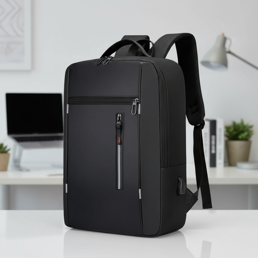 Waterproof Laptop Backpack with USB Charging Port – Padded Compartment for 15.6 Inch Notebook – Commuter Daypack for Work School Travel | Thomler