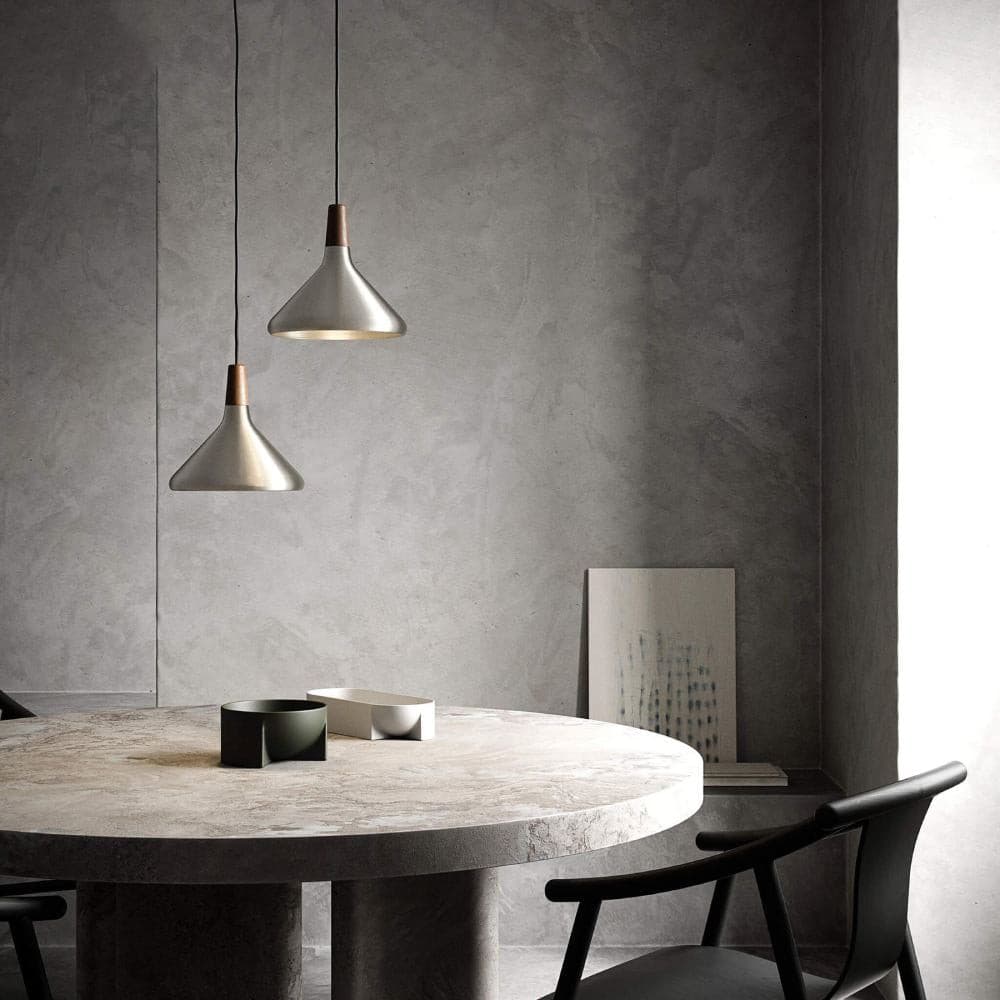 Pendant Light Iron Wood 10.6 in Adjustable Indoor Ceiling Lamp White Black Silver Rose Gold Grey Modern Dining Room Kitchen Island Lighting | Thomler