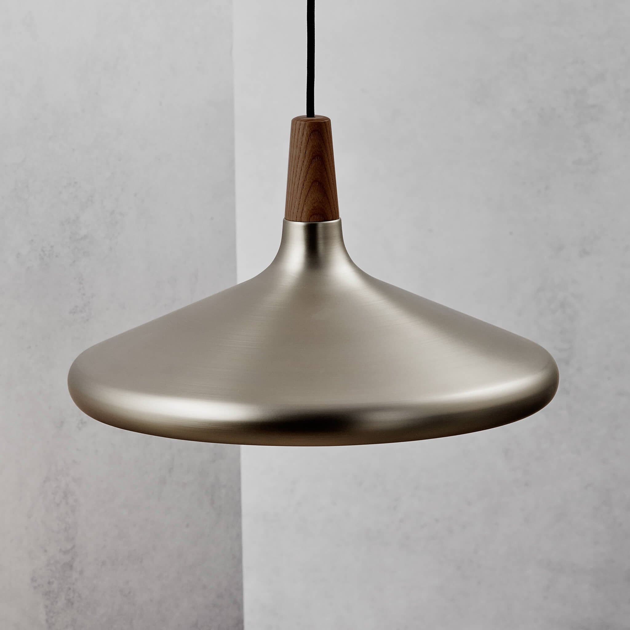 Pendant Light Iron Wood 10.6 in Adjustable Indoor Ceiling Lamp White Black Silver Rose Gold Grey Modern Dining Room Kitchen Island Lighting | Thomler