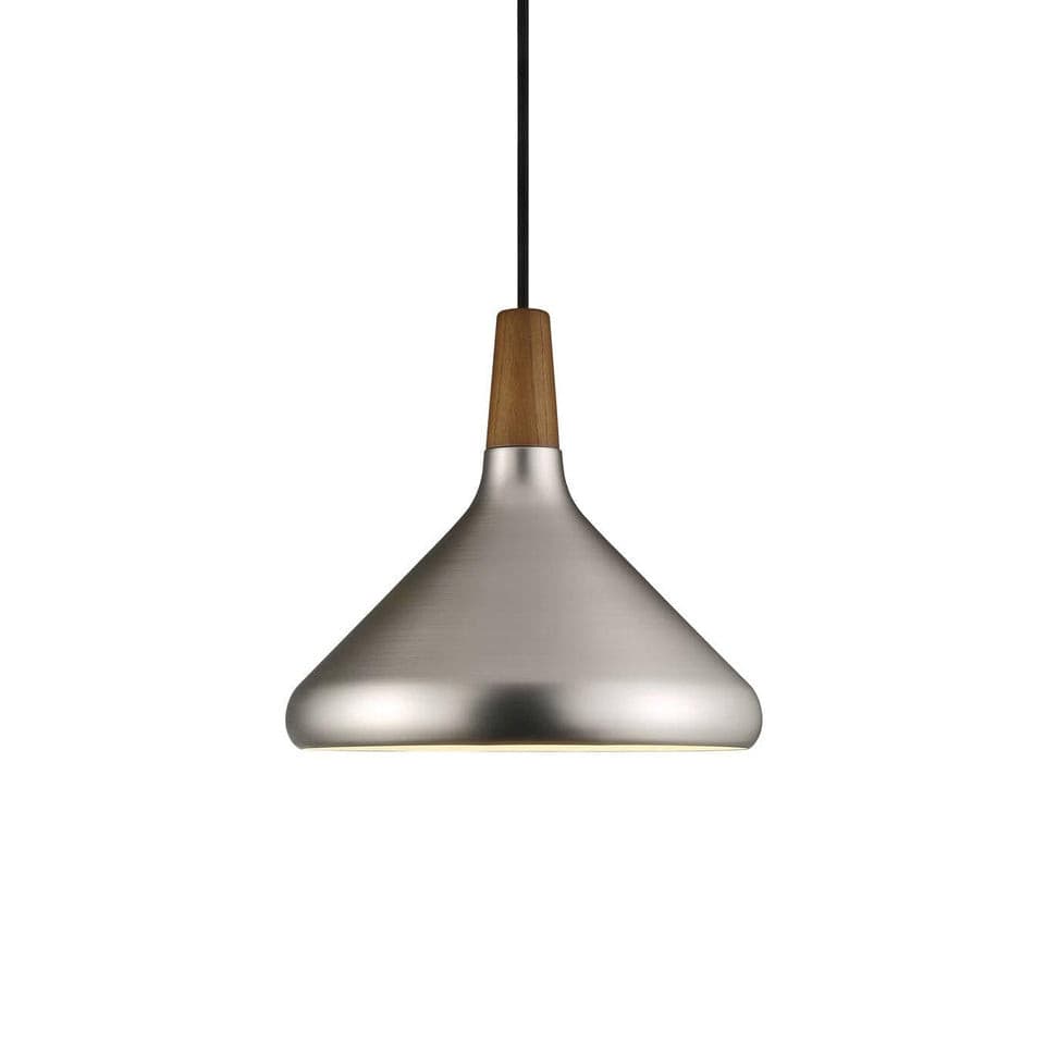Pendant Light Iron Wood 10.6 in Adjustable Indoor Ceiling Lamp White Black Silver Rose Gold Grey Modern Dining Room Kitchen Island Lighting | Thomler