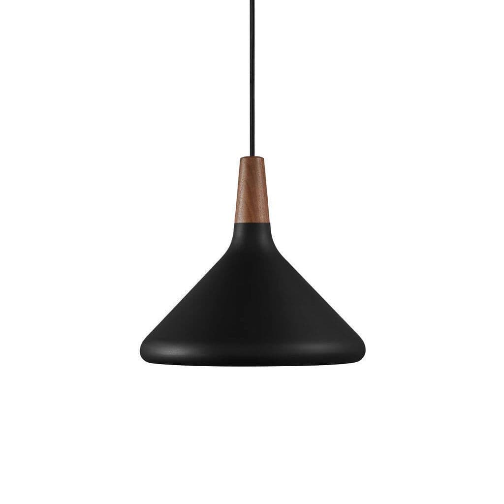 Pendant Light Iron Wood 10.6 in Adjustable Indoor Ceiling Lamp White Black Silver Rose Gold Grey Modern Dining Room Kitchen Island Lighting | Thomler