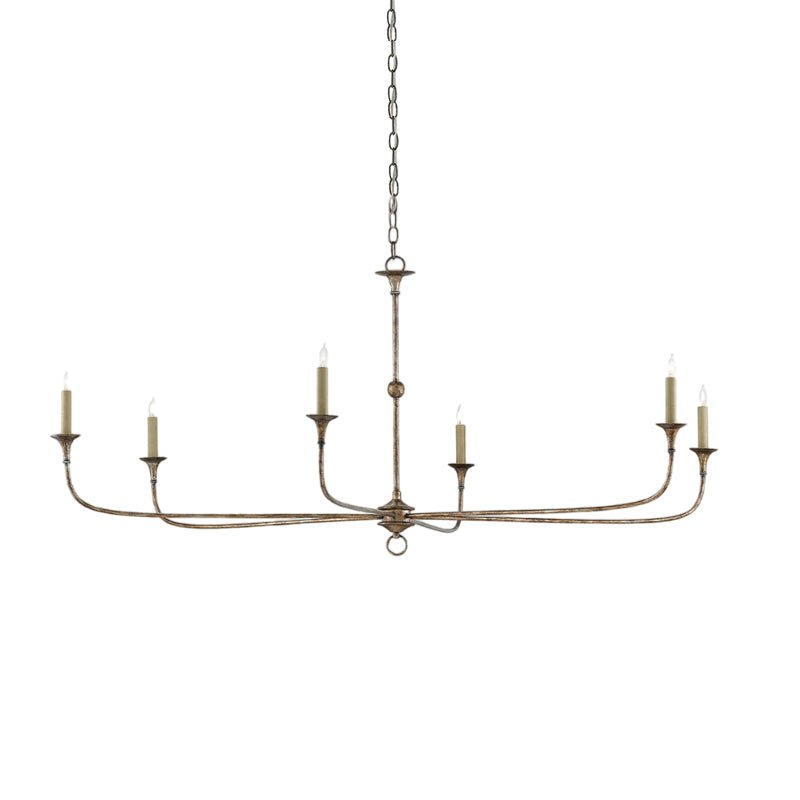 Pendant Light Brass Metal 91.0 cm Dining Room Candle Style Ceiling Chandelier Adjustable Chain E14 Hanging Fixture | Thomler