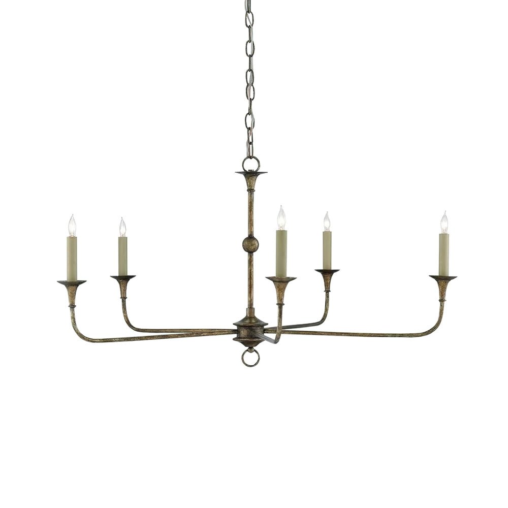 Pendant Light Brass Metal 91.0 cm Dining Room Candle Style Ceiling Chandelier Adjustable Chain E14 Hanging Fixture | Thomler