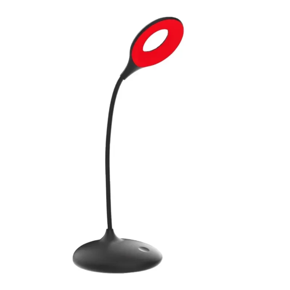 Rechargeable Amber Reading Light with Flexible Gooseneck | Blue-Free LED Desk & Bedside Lamp for Sleep Support | 3 Brightness Settings | Thomler