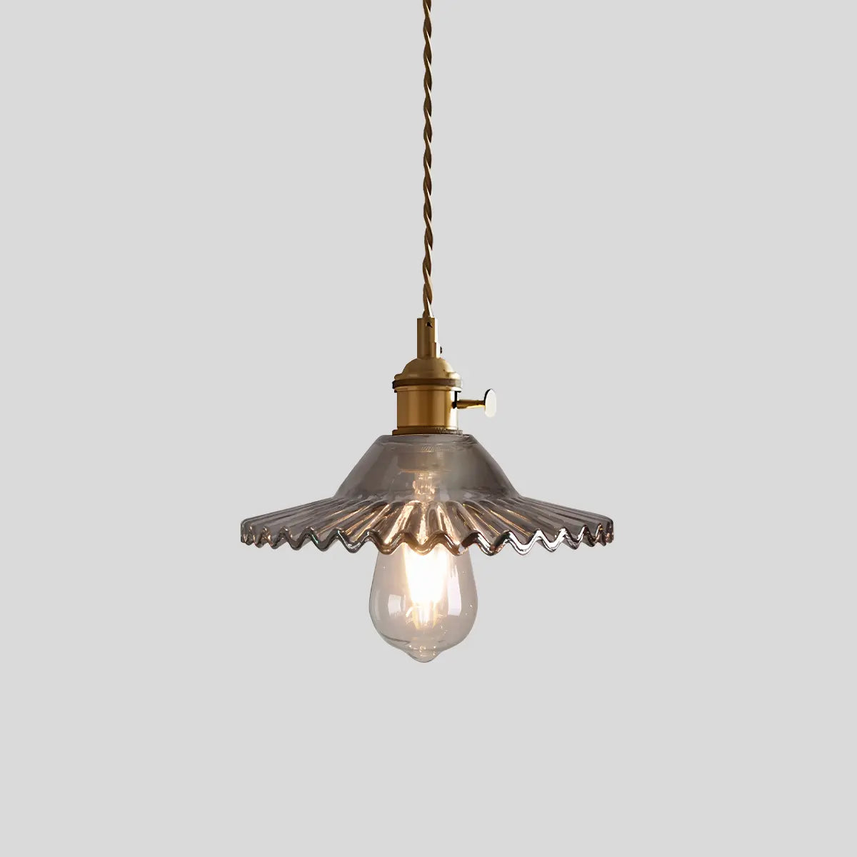 Pendant Light Glass Bronze Adjustable Cable Transparent Dining Room Kitchen Island Hanging Ceiling Lamp | Thomler