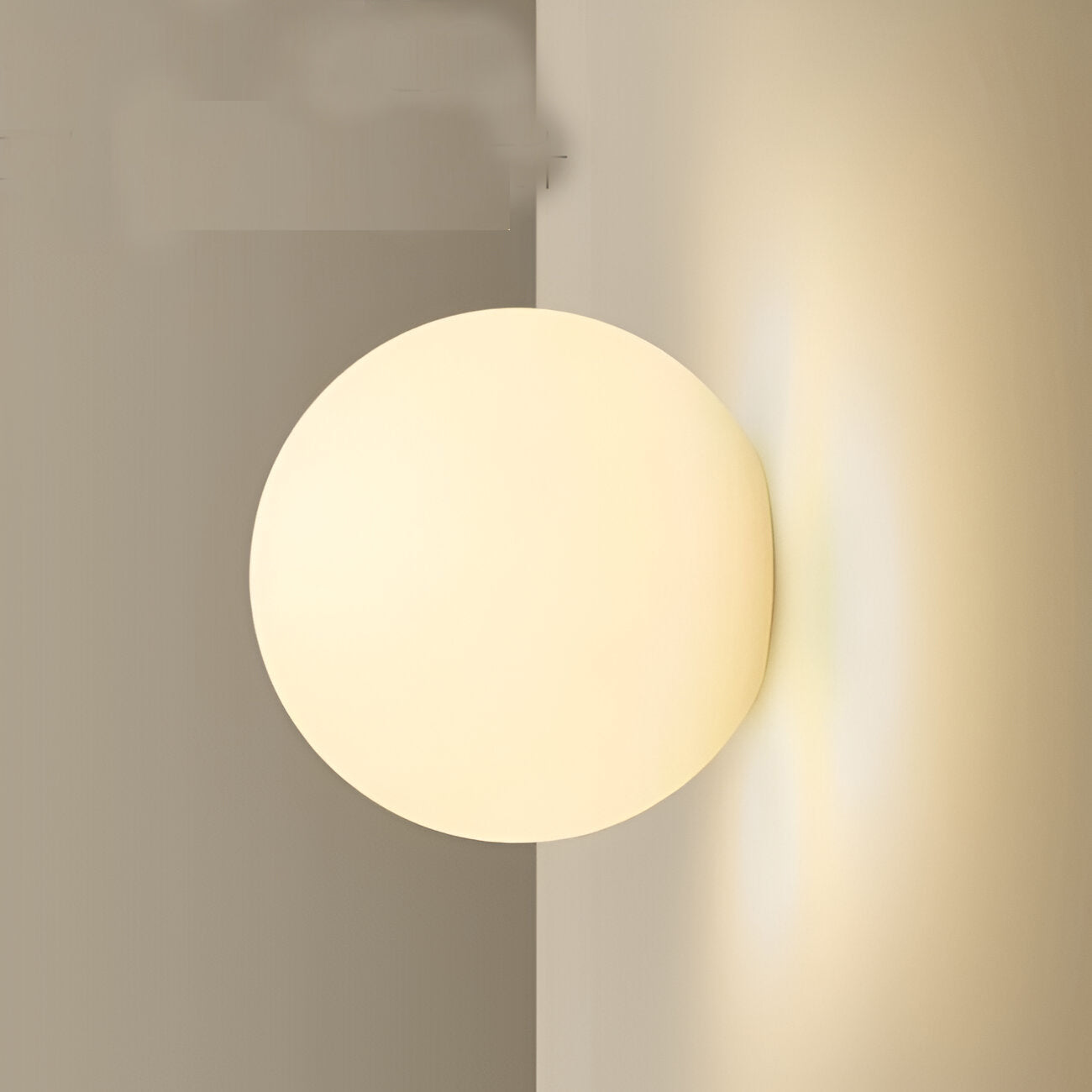 Wall Lamp Frosted Glass Globe 7.9 in Warm White Bedroom Hallway Modern Minimalist Sconce Ambient Lighting Fixture | Thomler