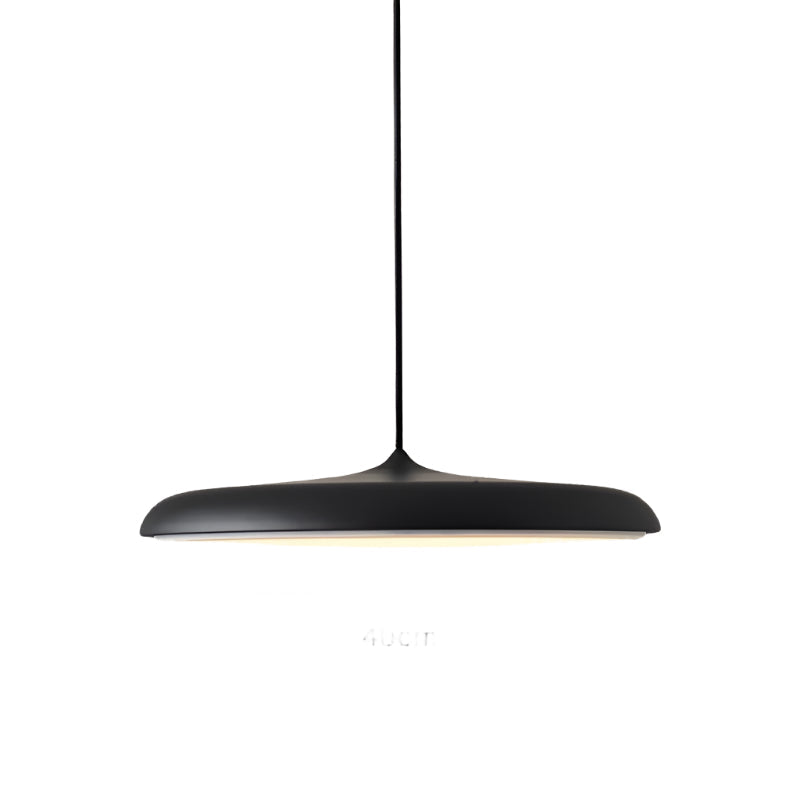 Pendant Light Zinc Alloy 25.0 cm (9.8") LED 4000K Rose Gold Living Room Bedroom Saucer Ceiling Hanging Lamp Adjustable | Thomler