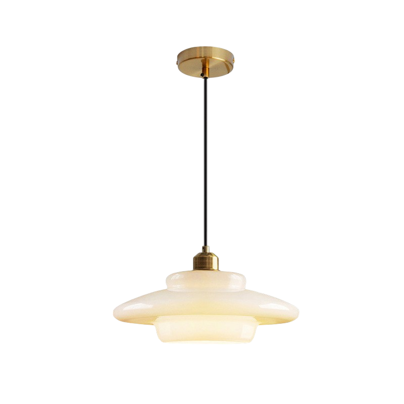 Pendant Light Opal Glass E27 30.0 cm White Kitchen Dining Room Hanging Ceiling Lamp Scandinavian Minimalist Hallway Lighting | Thomler
