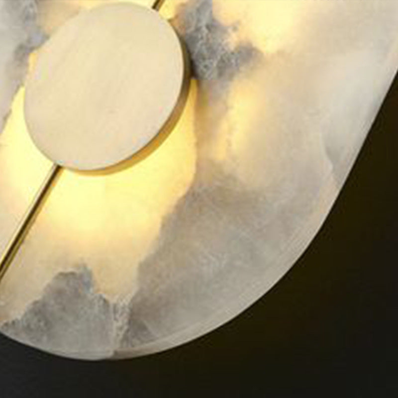 Wall Lamp Marble 16.7 in Warm LED Bedroom Hallway Modern Nordic Minimalist Sconce Lighting Fixture | Thomler