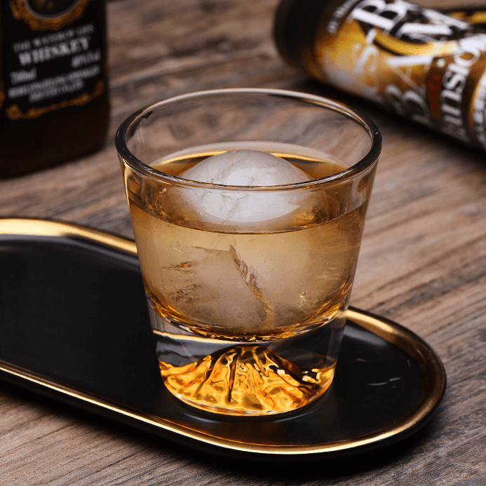 Whiskey Glass Crystal Cut Pattern Japanese Style Whisky Tumbler Gift Box Barware Set | Thomler