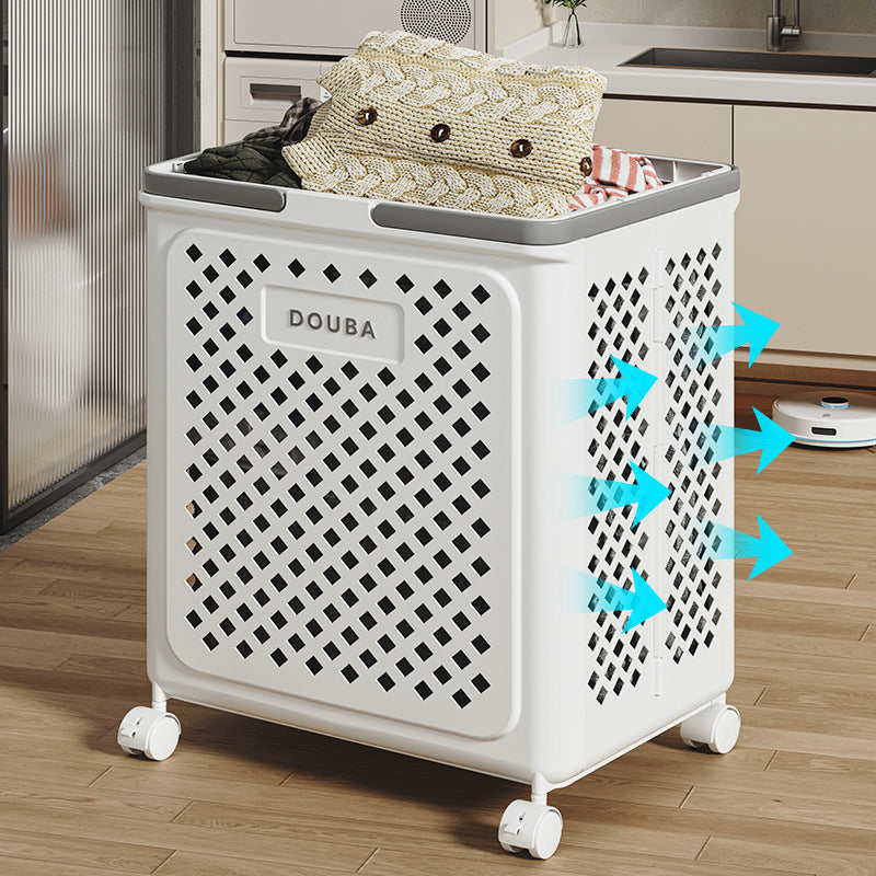 Rolling Collapsible Laundry Hamper with Wheels – Space-Saving Basket for Bedroom, Bathroom & Laundry Room | Thomler