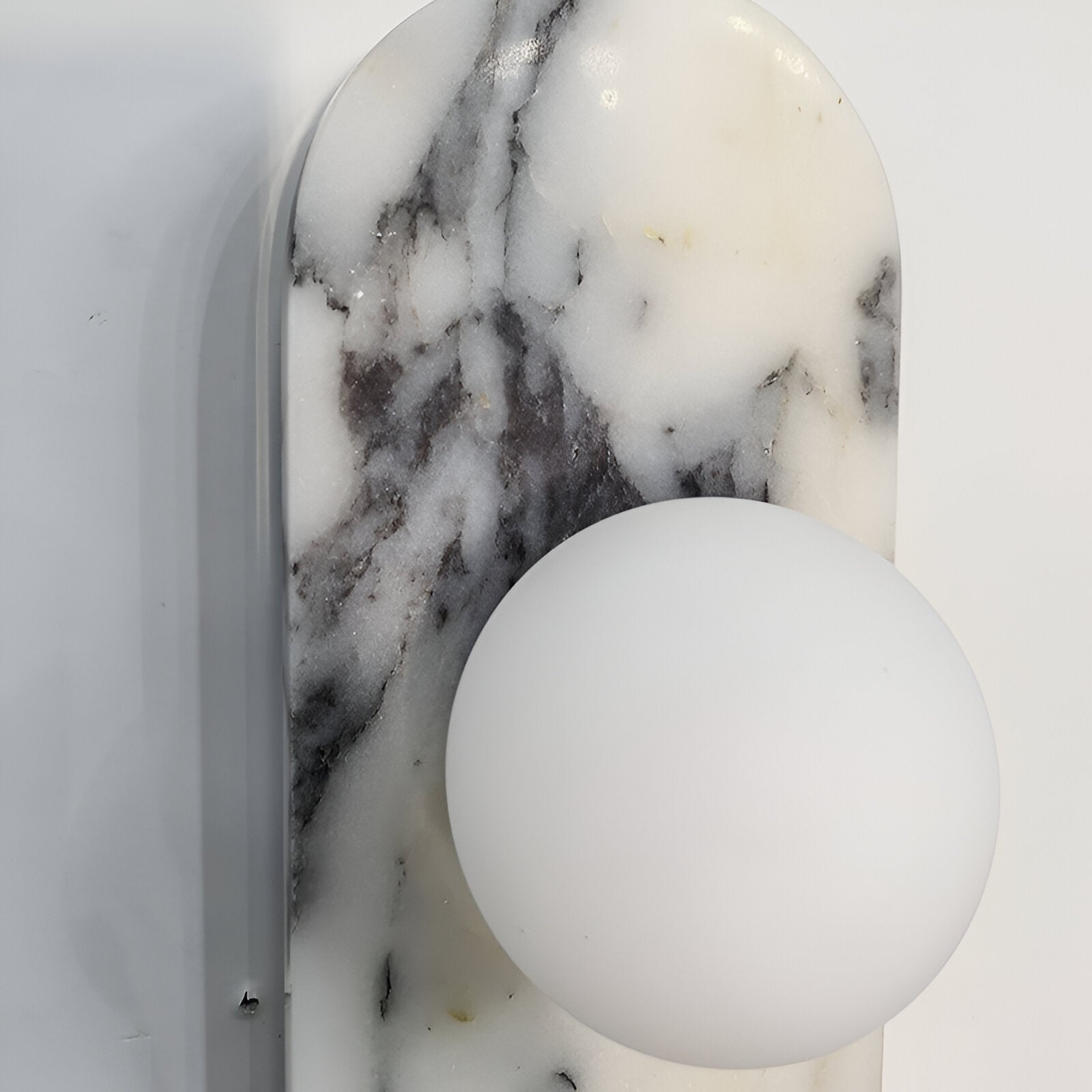 Wall Lamp Marble Glass 13.8 in Warm LED Bedroom Hallway Modern Minimalist Sconce Lighting Fixture | Thomler