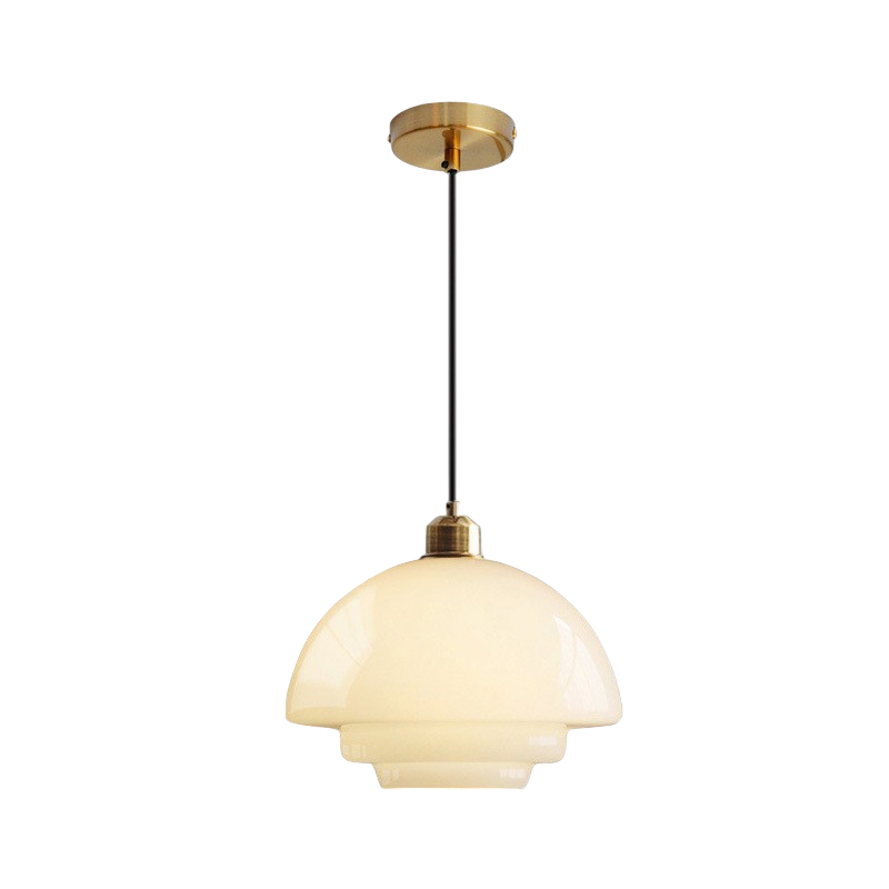 Pendant Light Opal Glass E27 30.0 cm White Kitchen Dining Room Hanging Ceiling Lamp Scandinavian Minimalist Hallway Lighting | Thomler