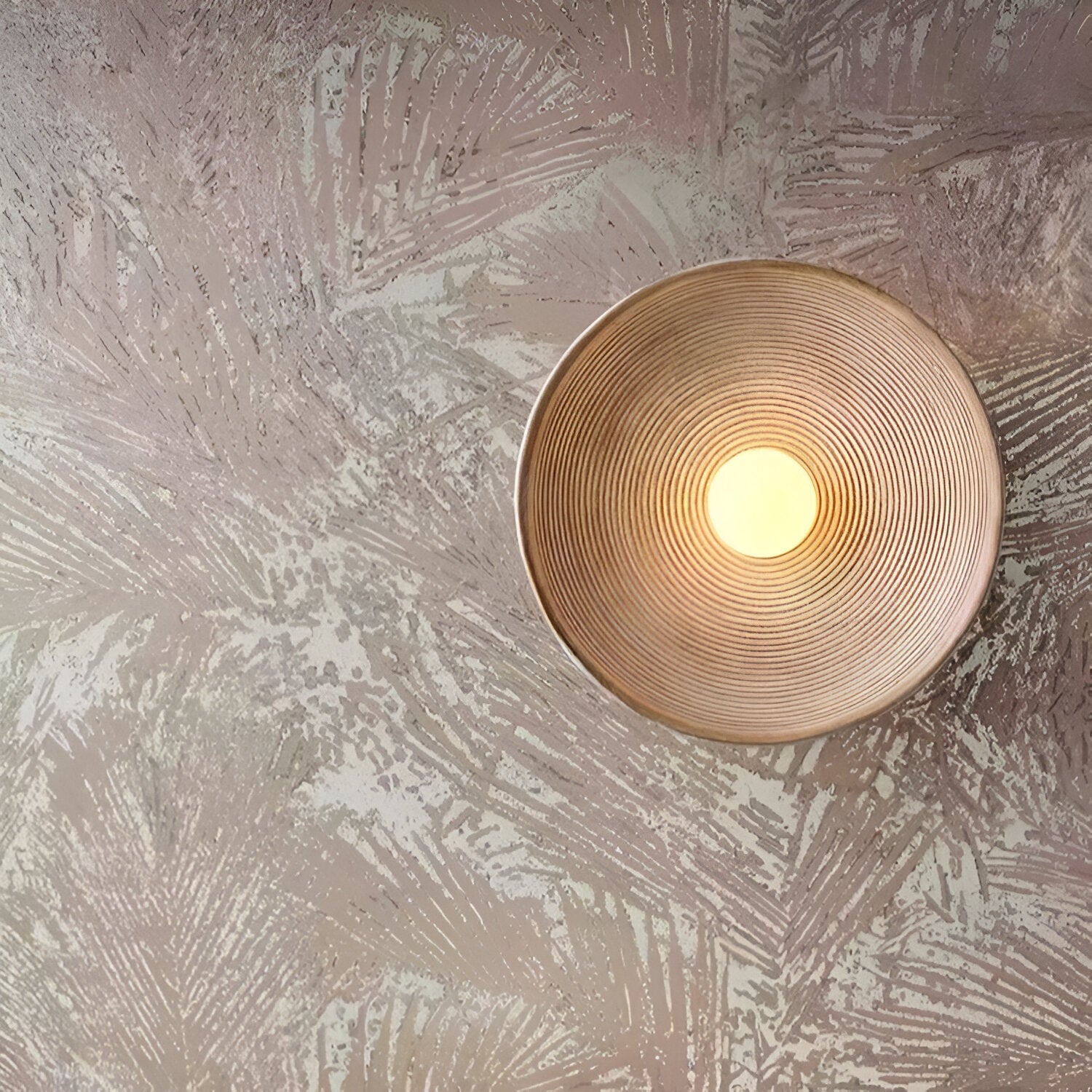 Wall Lamp Resin Glass 19.7 in Round White Bedroom Living Room Ambient Lighting Scandinavian Minimalist Sconce | Thomler