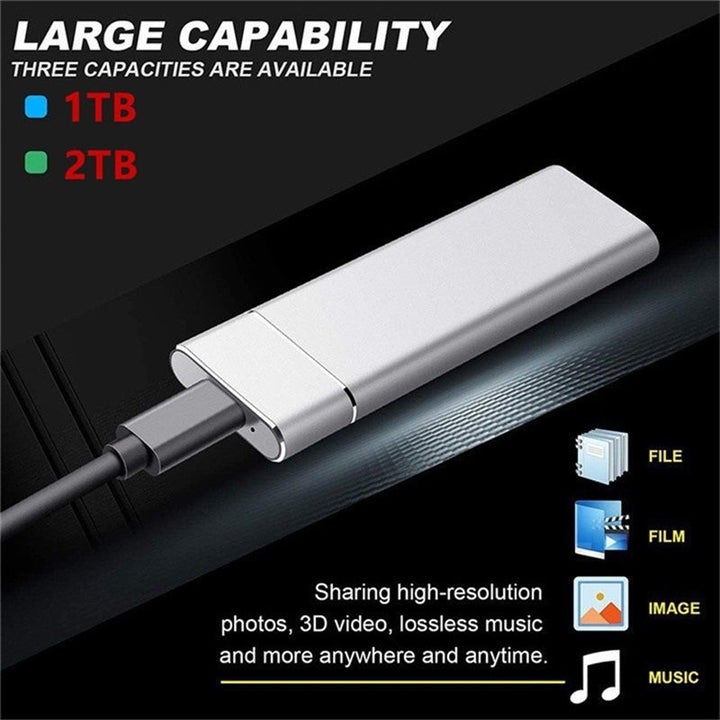 High-Speed Portable External SSD Drive with Aluminum Housing for Mac & PC | Data Backup Storage for Photos, Videos & Creative Projects | Thomler