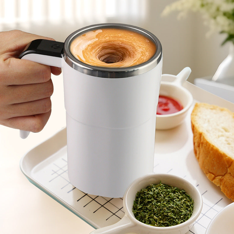 Self-Stirring Mug with Built-In Temperature Display – Auto-Mix Travel Cup for Coffee & More | Thomler