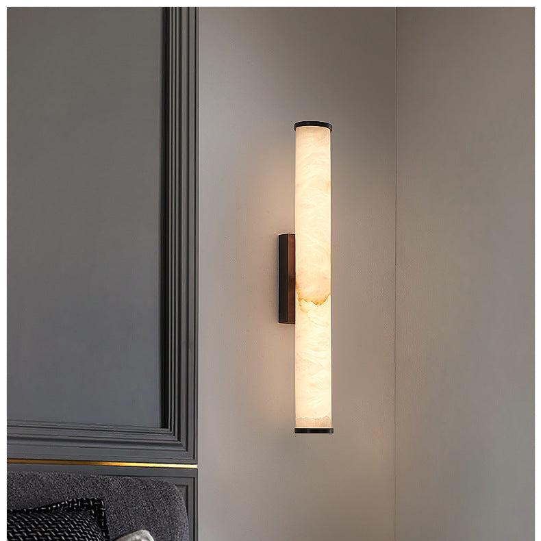 Wall Lamp Marble Copper Up To 31.5 in Warm LED Bedroom Hallway Modern Minimalist Sconce Lighting Fixture | Thomler