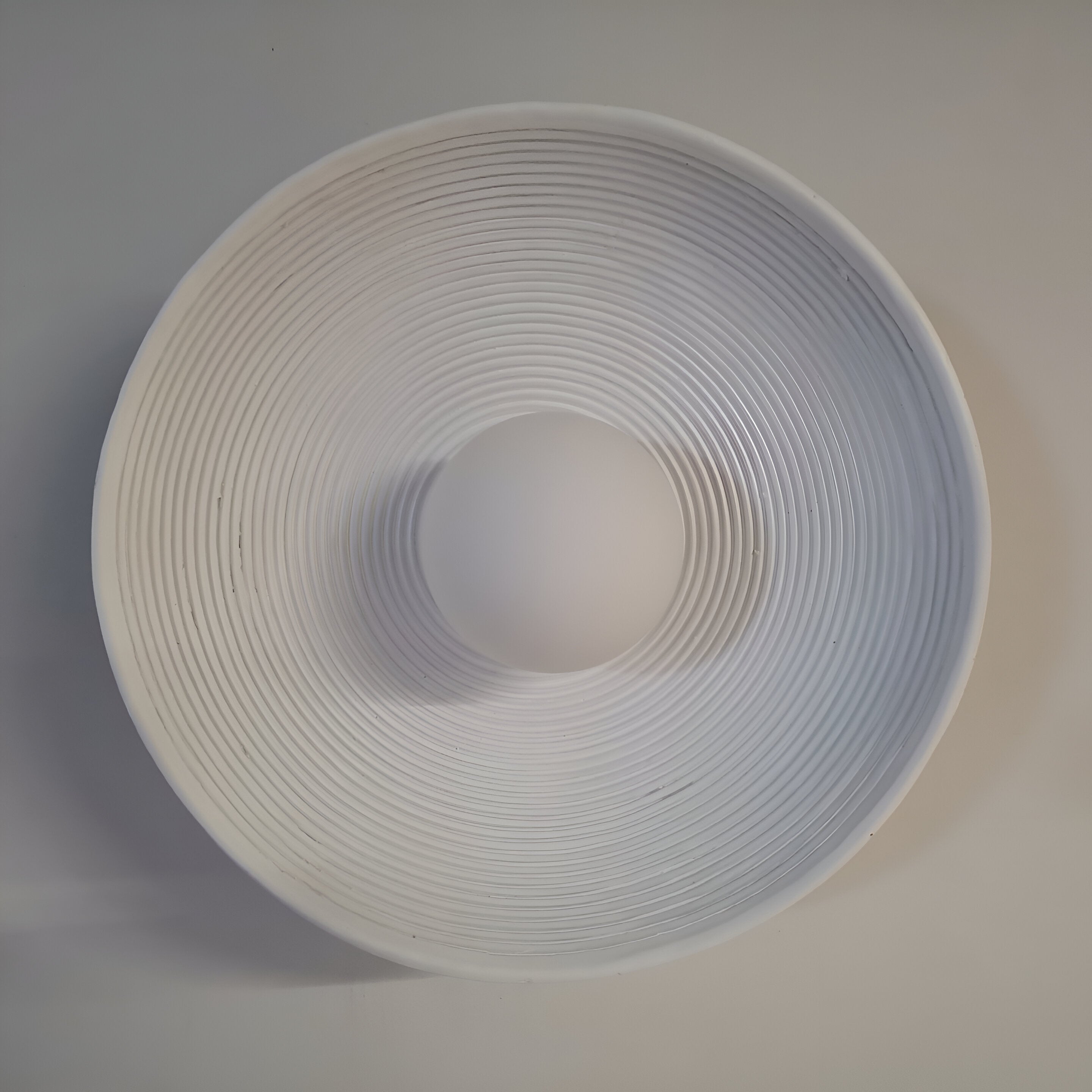 Wall Lamp Resin Glass 19.7 in Round White Bedroom Living Room Ambient Lighting Scandinavian Minimalist Sconce | Thomler