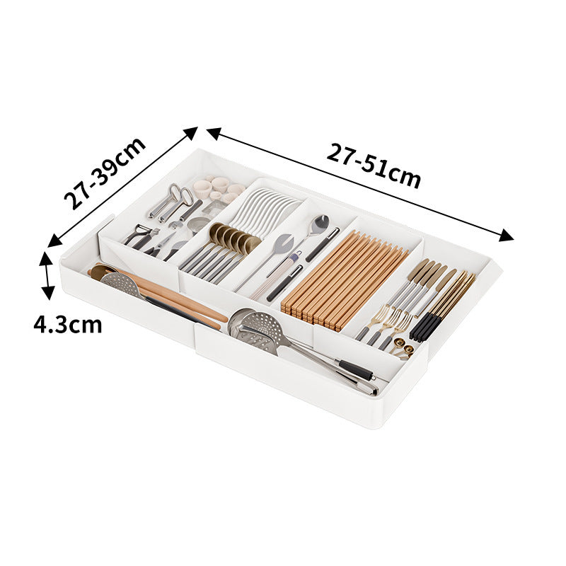 Expandable Kitchen Drawer Divider Tray for Utensils, Cutlery & Organization | Thomler