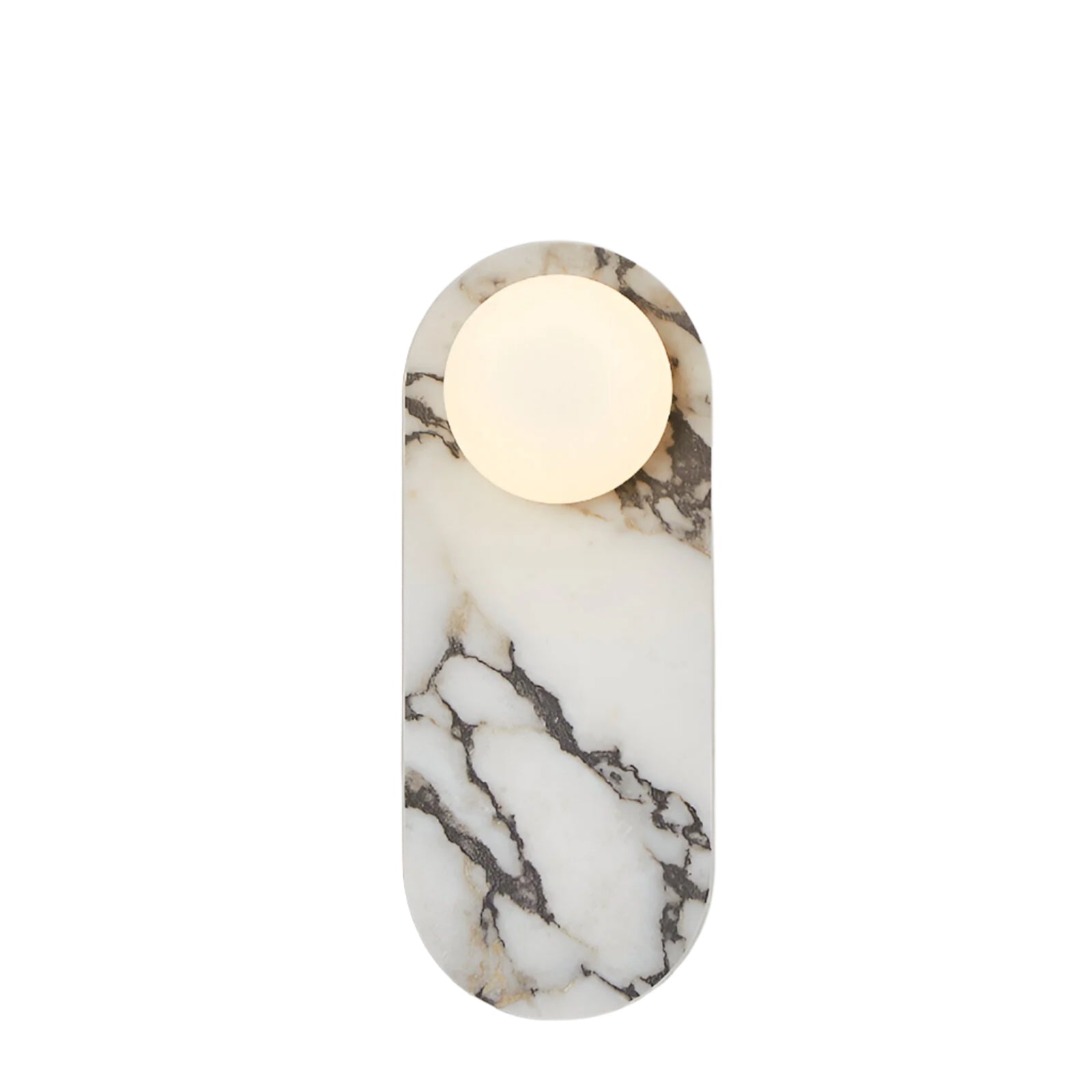 Wall Lamp Marble Glass 13.8 in Warm LED Bedroom Hallway Modern Minimalist Sconce Lighting Fixture | Thomler