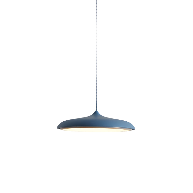 Pendant Light Zinc Alloy 25.0 cm (9.8") LED 4000K Rose Gold Living Room Bedroom Saucer Ceiling Hanging Lamp Adjustable | Thomler