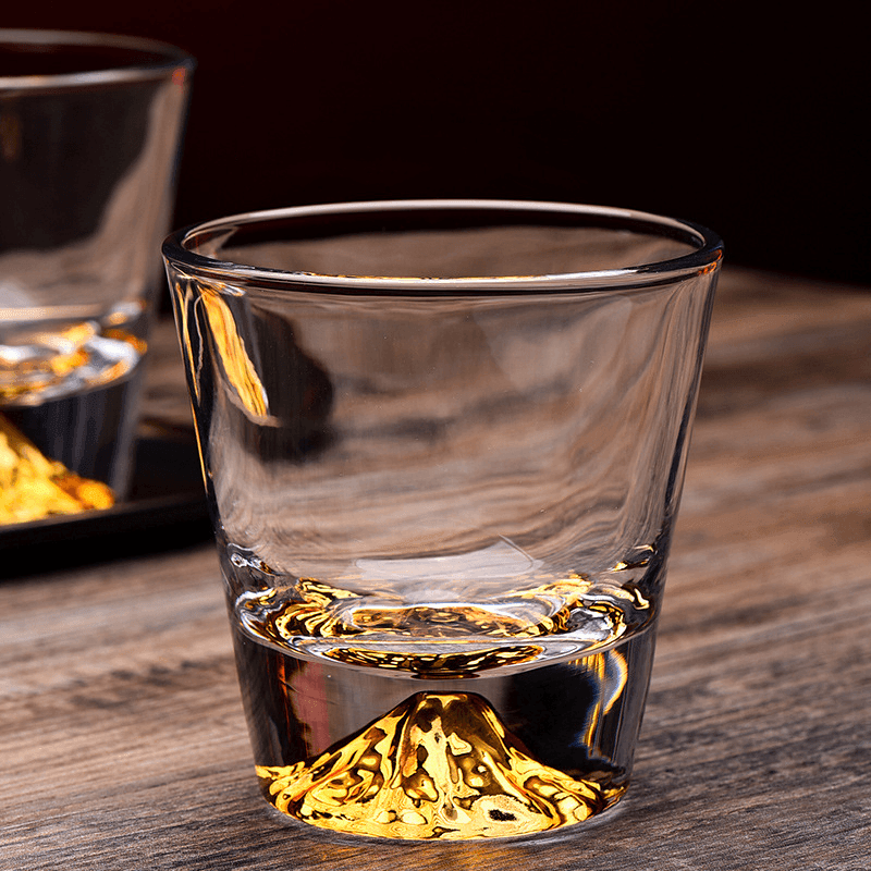 Whiskey Glass Crystal Cut Pattern Japanese Style Whisky Tumbler Gift Box Barware Set | Thomler