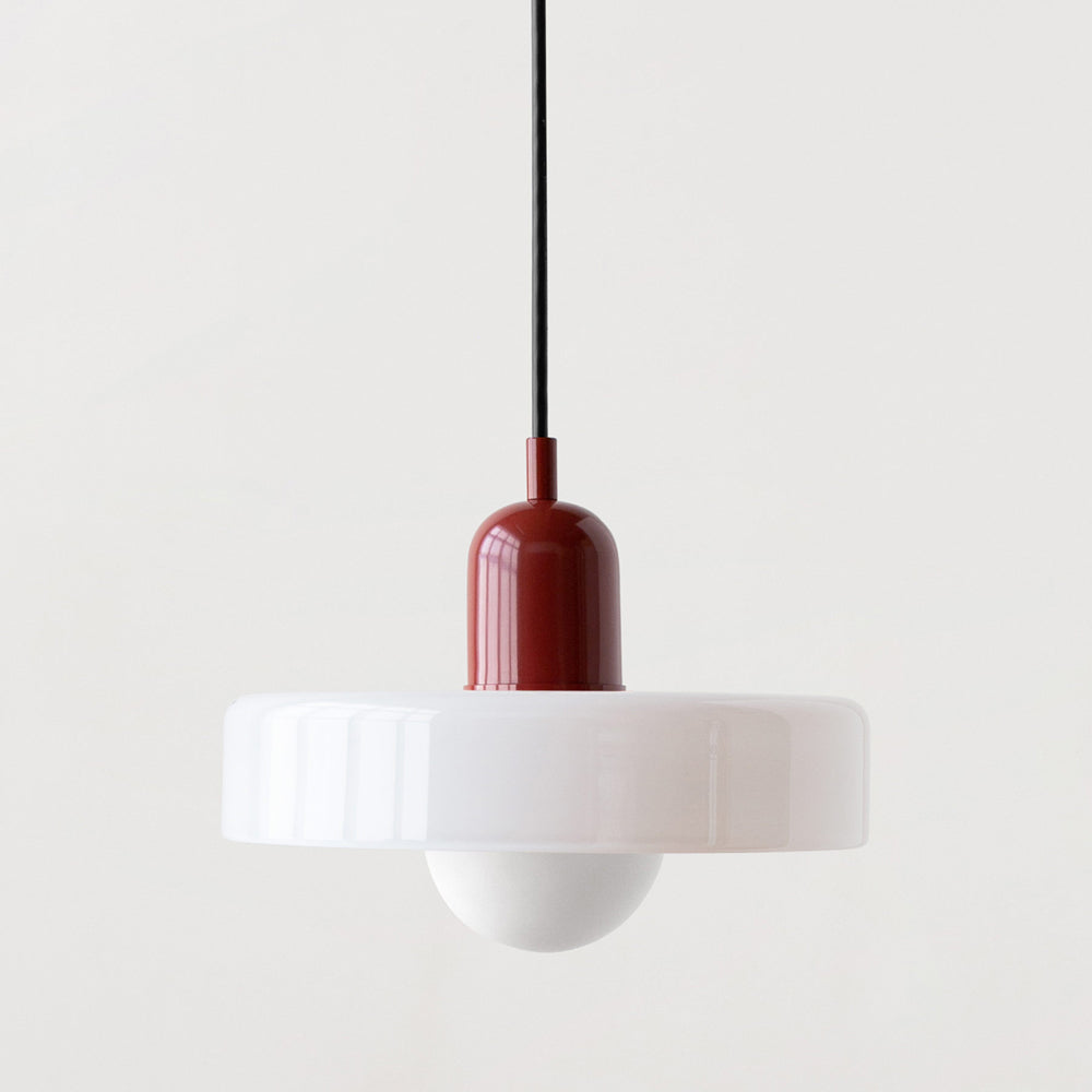 Glass Pendant Light with Adjustable Cord & Warm Glow – Modern Geometric Hanging Fixture for Dining Room & Living Room Decor | Thomler