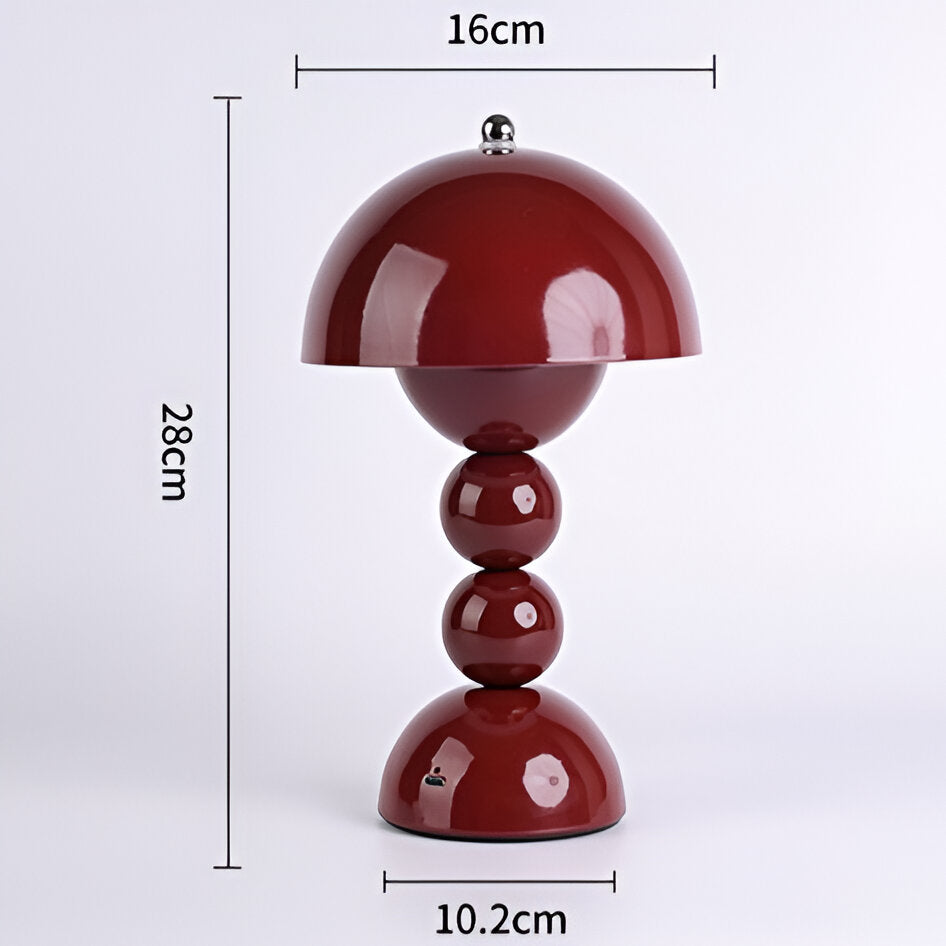 Table Lamp Acrylic 11.0 in White USB Rechargeable Bedroom Nightstand Ambient Nordic Minimalist Desk Lighting | Thomler