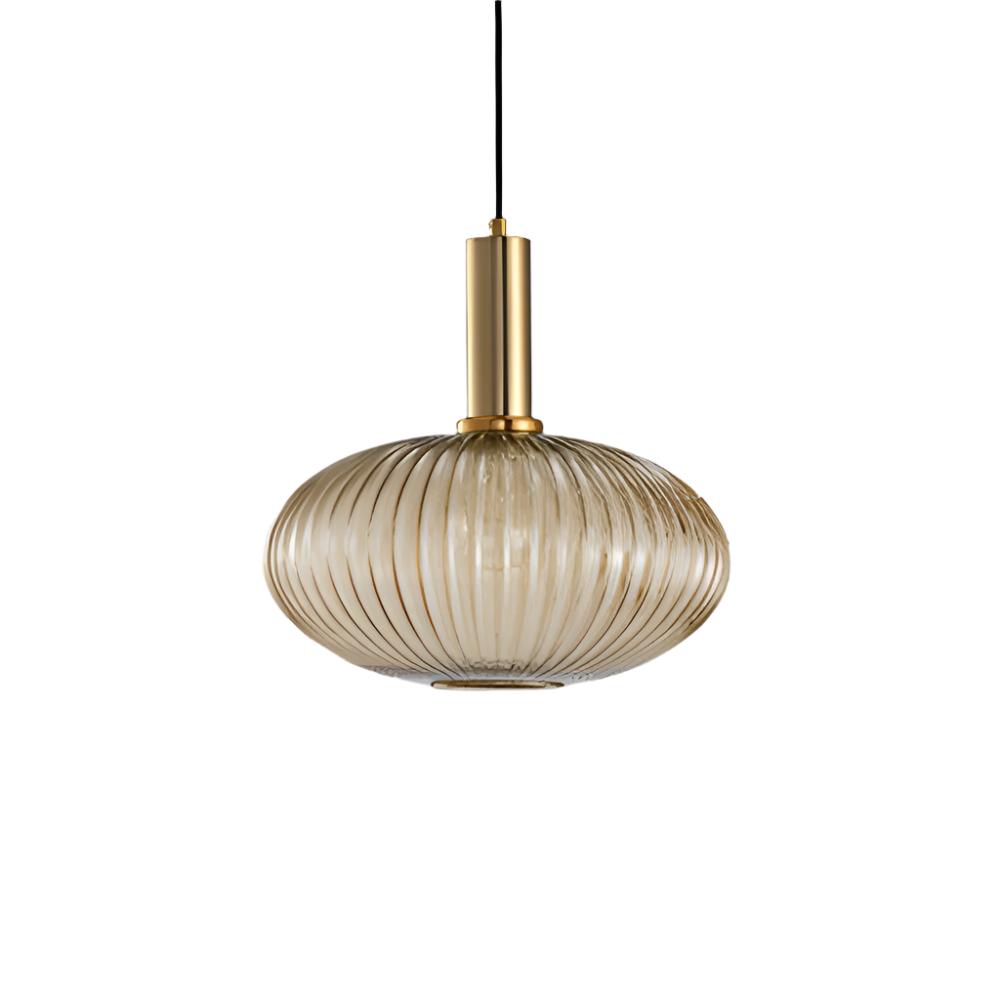 Pendant Light Glass E27 Ø30.0 cm Champagne Dining Room Kitchen Island Hanging Ceiling Lamp Retro Nordic Vintage | Thomler