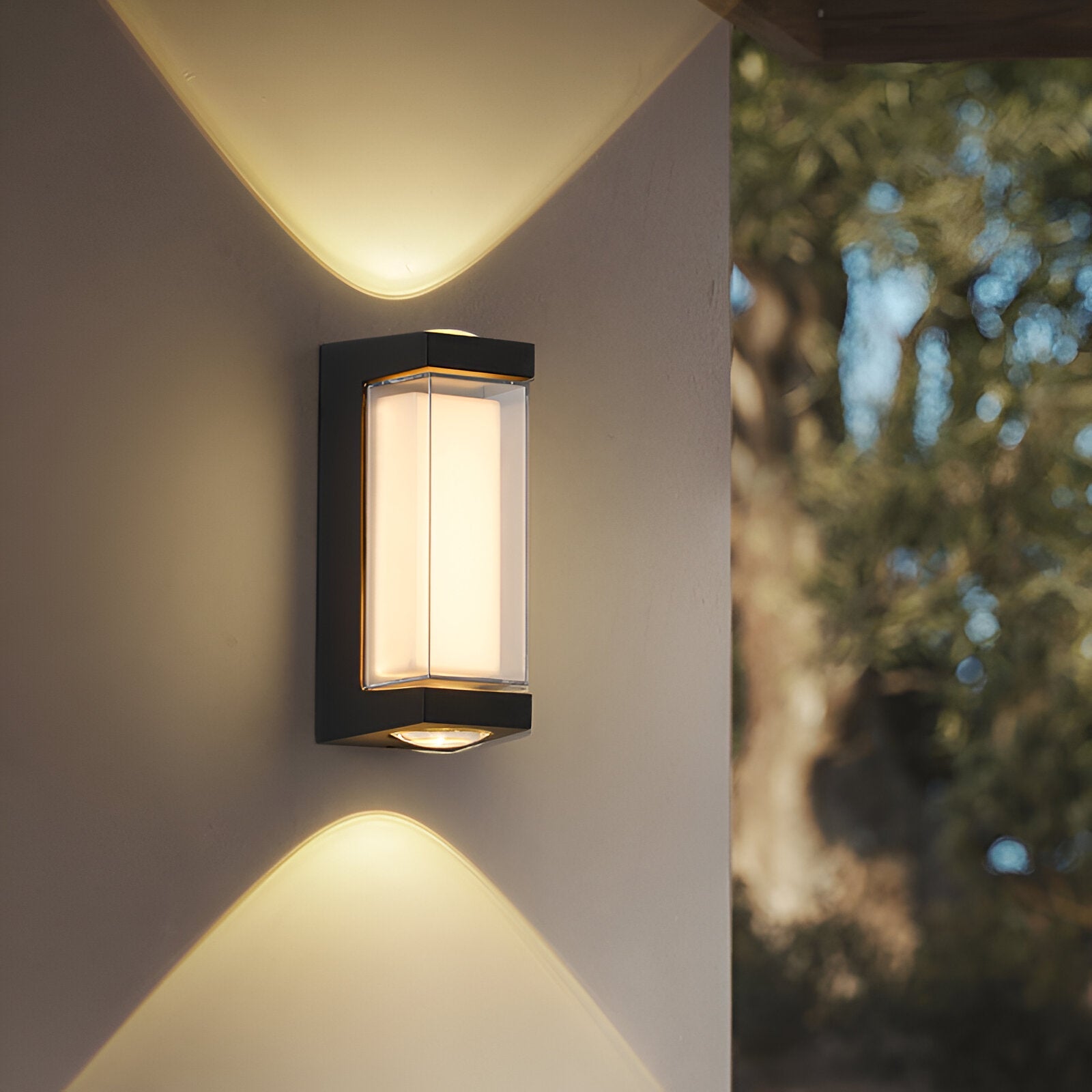 Wall Lamp Metal Acrylic 10.6 in Outdoor Up Down Waterproof Exterior Lighting Modern Minimalist Facade Porch Garden Fixture | Thomler