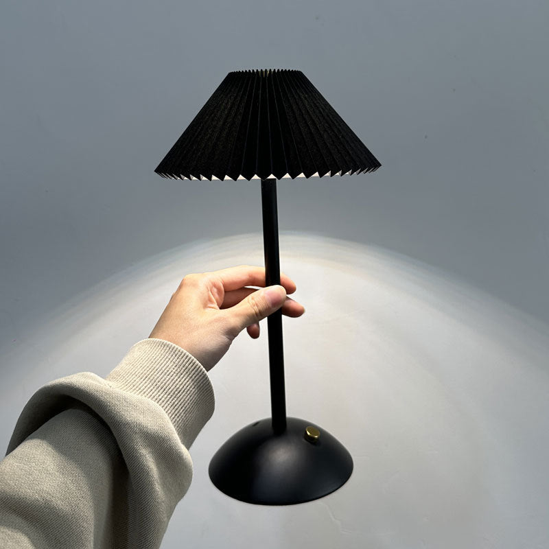 Table Lamp Iron 11.7 in USB Plug-In Scandinavian Style Bedside Living Room Bedroom Study Light | Thomler