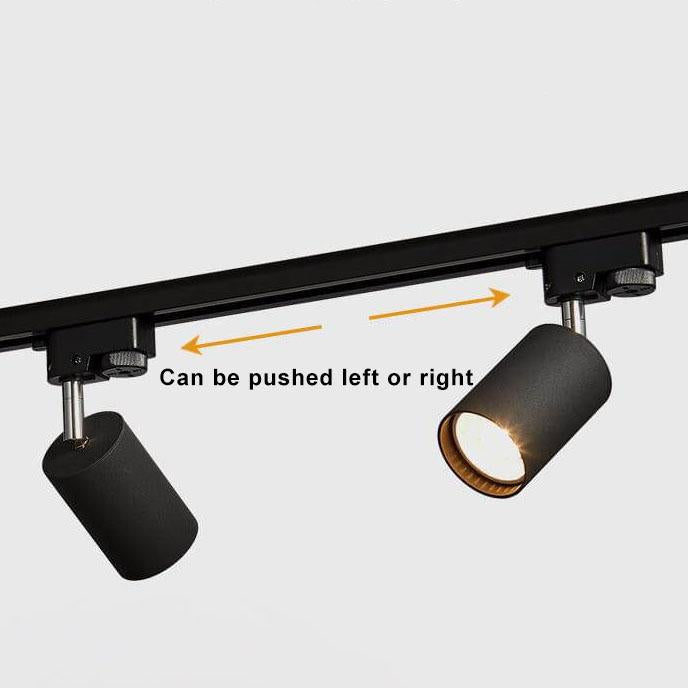 Track Light Iron 39.4 in 3 Head LED Adjustable Ceiling Lighting Modern Indoor Spotlight Fixture | Thomler