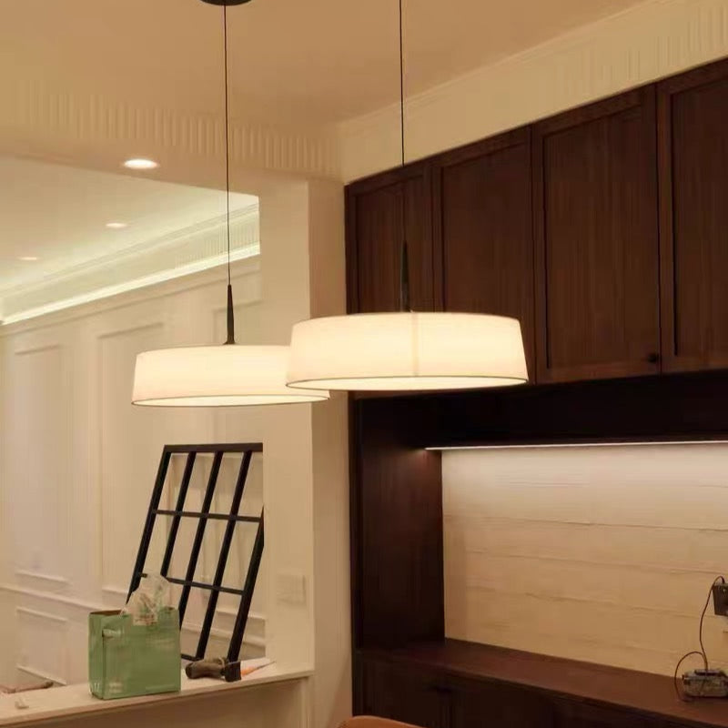 Pendant Light Metal 17.7 in Minimalist LED Adjustable Dining Room Kitchen Island Hanging Ceiling Lamp | Thomler