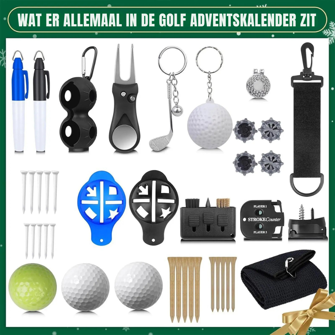 24-Day Golf Accessories Advent Calendar – Tees, Tools & Surprises for Golfers | Thomler