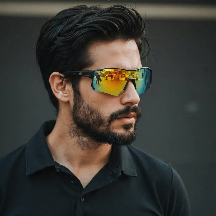 Men's Athletic Sunglasses with Shatterproof Polycarbonate Lenses & UV Shield for Cycling Running Fishing Outdoor Sports | Thomler