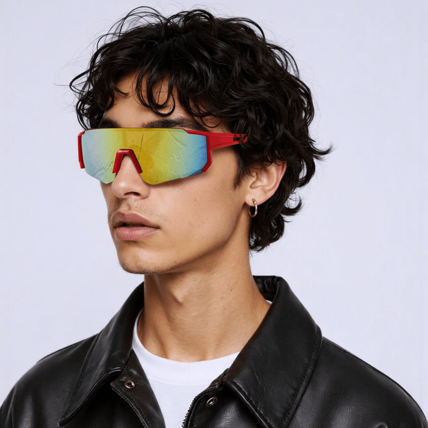Men's Athletic Sunglasses with Shatterproof Polycarbonate Lenses & UV Shield for Cycling Running Fishing Outdoor Sports | Thomler