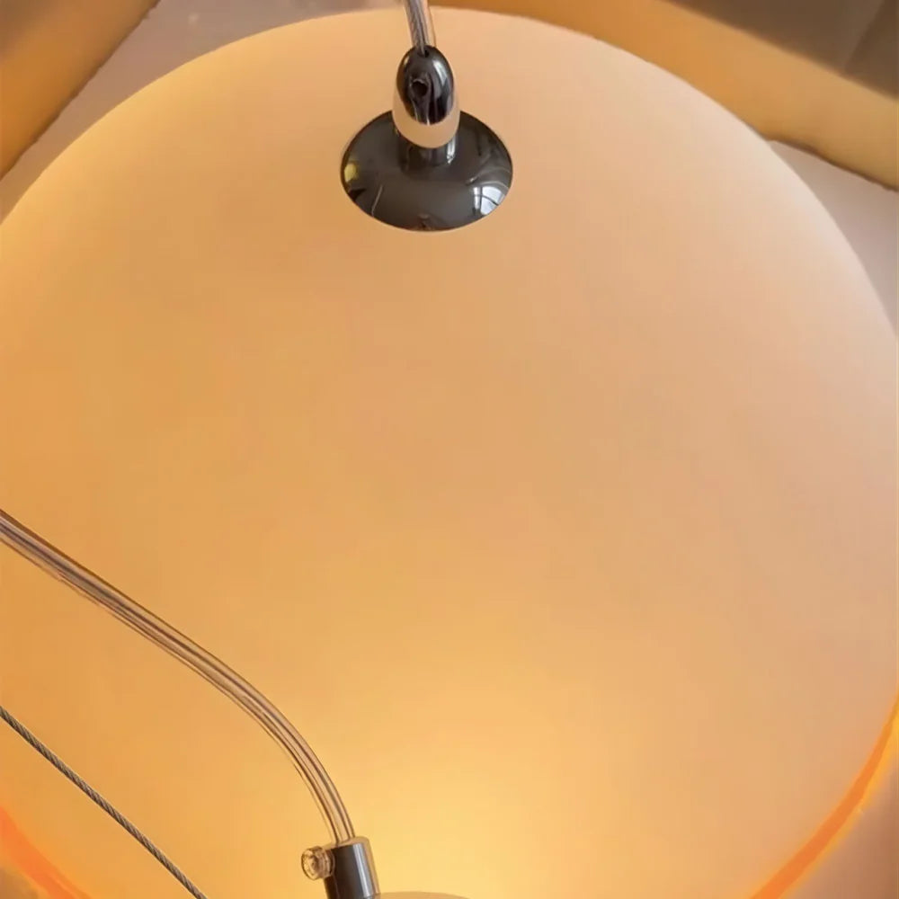 Pendant Light Glass Dome 12 in White Orange Klein Blue Dining Room Living Area Ambient Lighting Artistic Modern | Thomler
