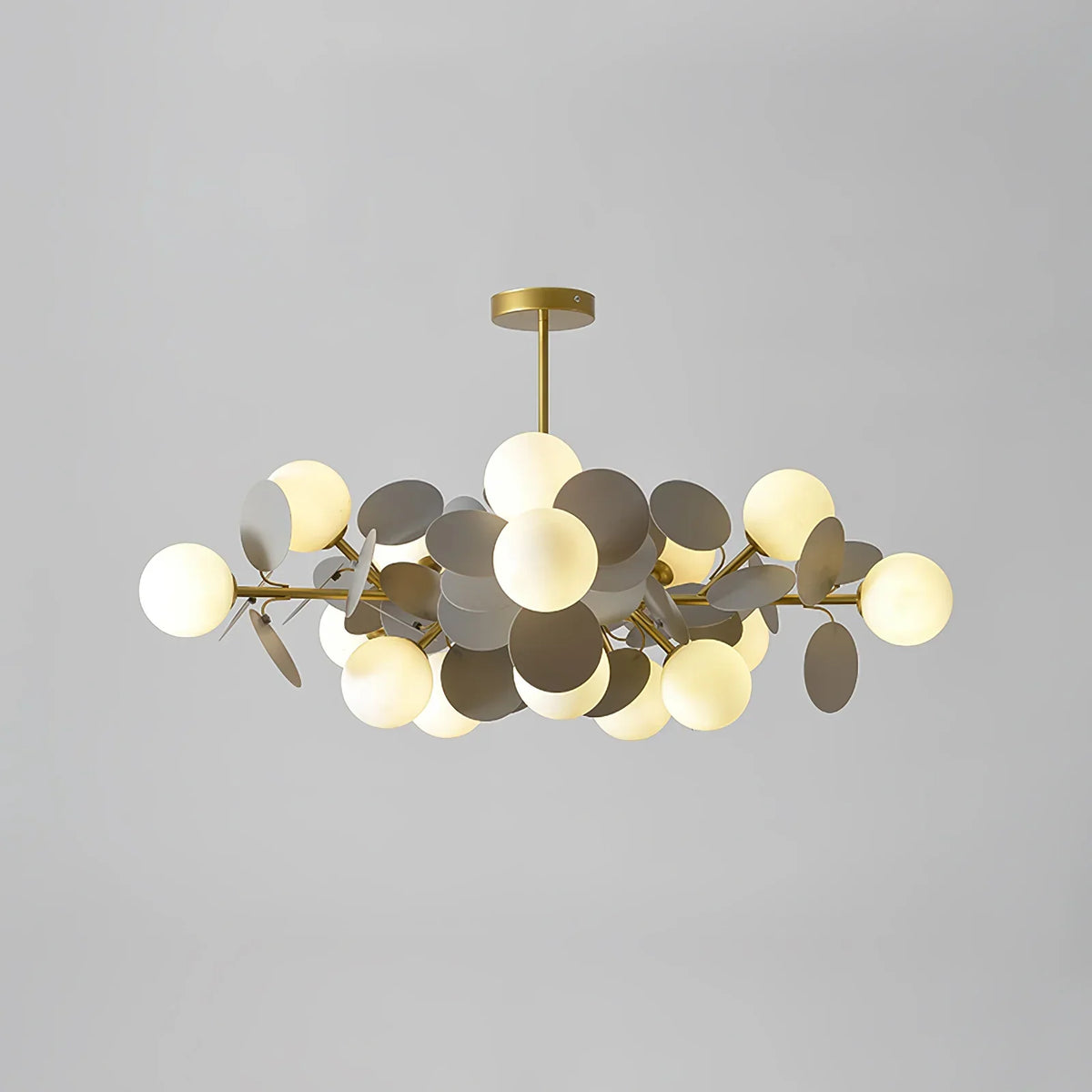 Modern Branch Chandelier with Glass Shades – LED Ceiling Light for Dining Room & Kitchen | Thomler
