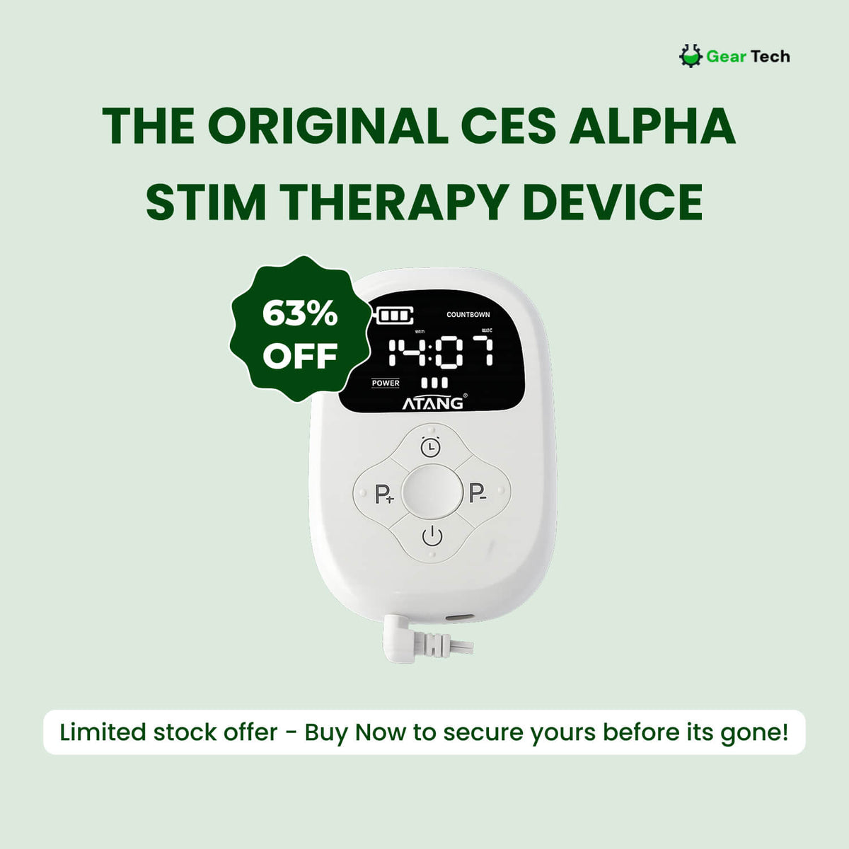 Rechargeable Microcurrent Sleep & Relaxation Device for Better Rest & Calm | Thomler