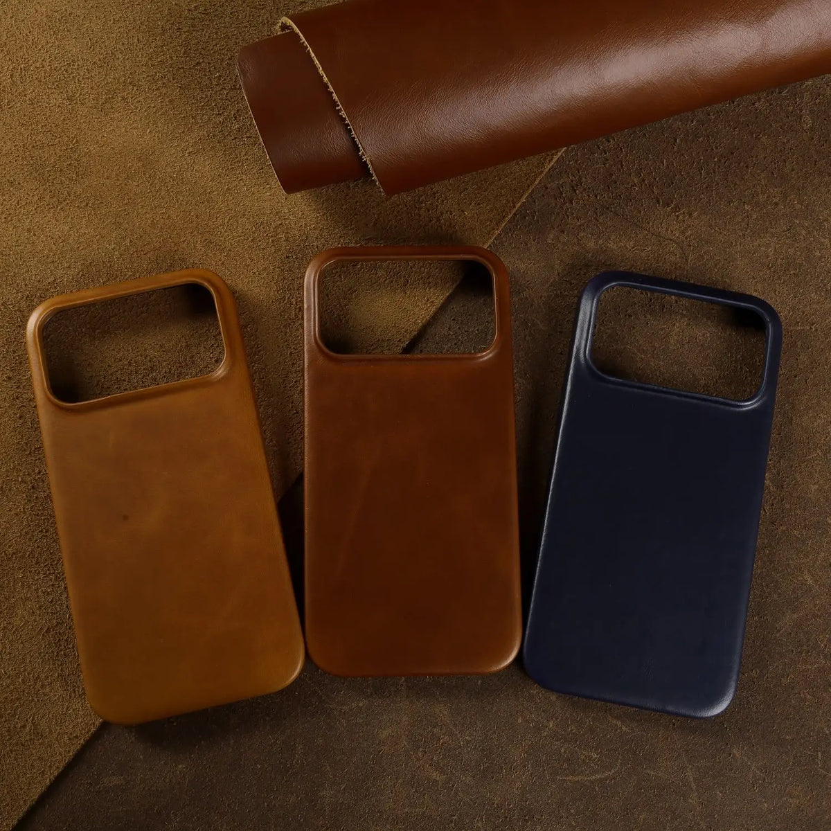 Premium Full-Grain Leather iPhone Case with MagSafe – Shock-Absorbent Protection for iPhone 11-17 Models | Thomler