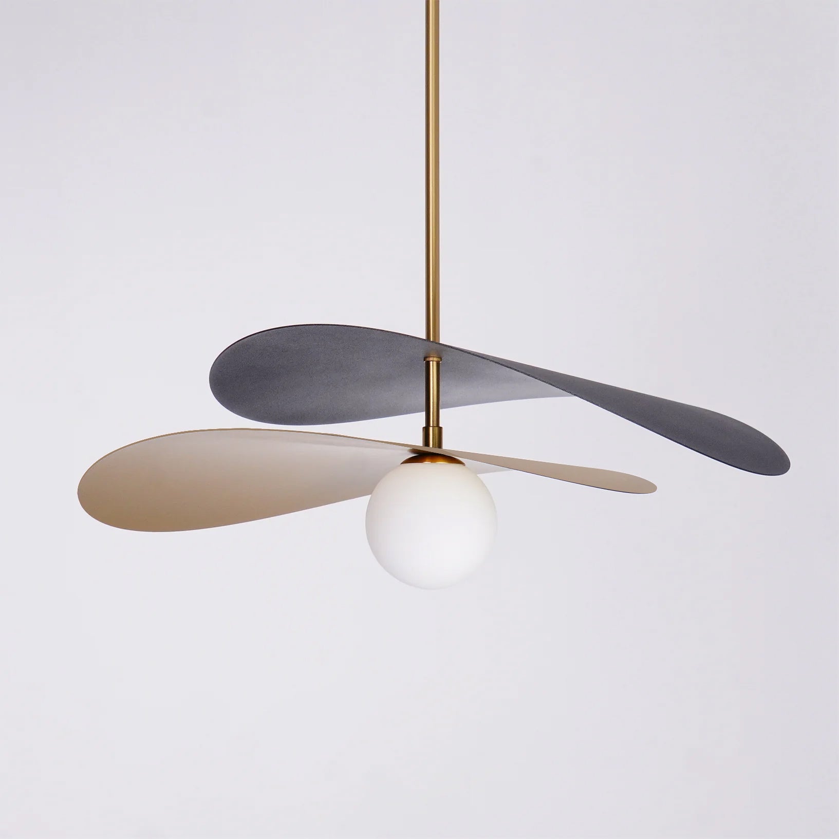 Pendant Light Metal Glass 21.7 in Ceiling Dining Room Kitchen Modern Mid Century Hanging Fixture | Thomler